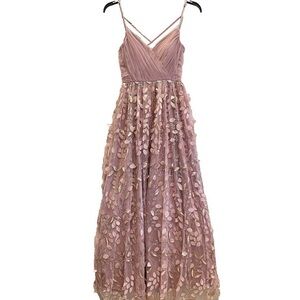 Trixxi Mauve Floral Maxi Dress